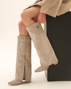Lavista Suede knee high boots - Taupe