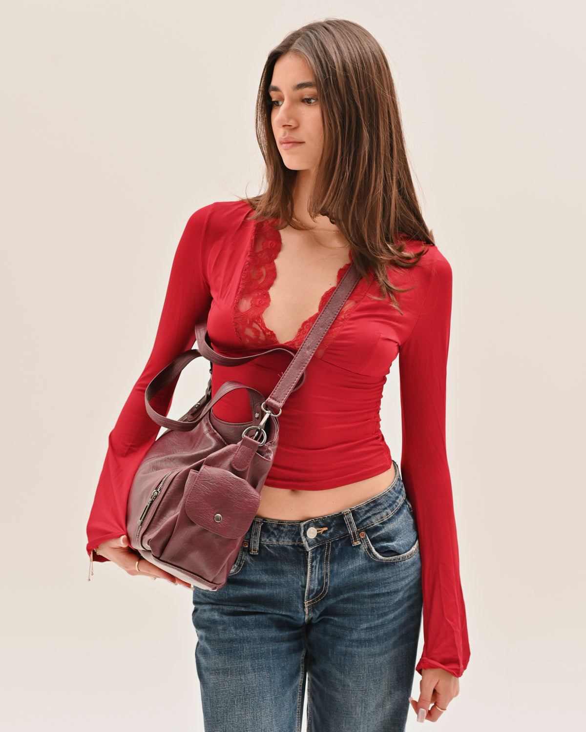 It girl city bag - Burgundy