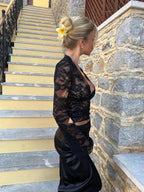 Valentina Lace Top - Black