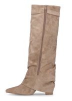 Lavista Slouchy Suede knee high boots - Beige
