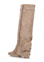 Lavista Slouchy Suede knee high boots - Beige