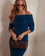 Emilia Clutch Bag - Coffee