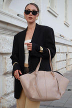 Ava Knot Suede Bag