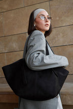Ava Knot Suede Bag